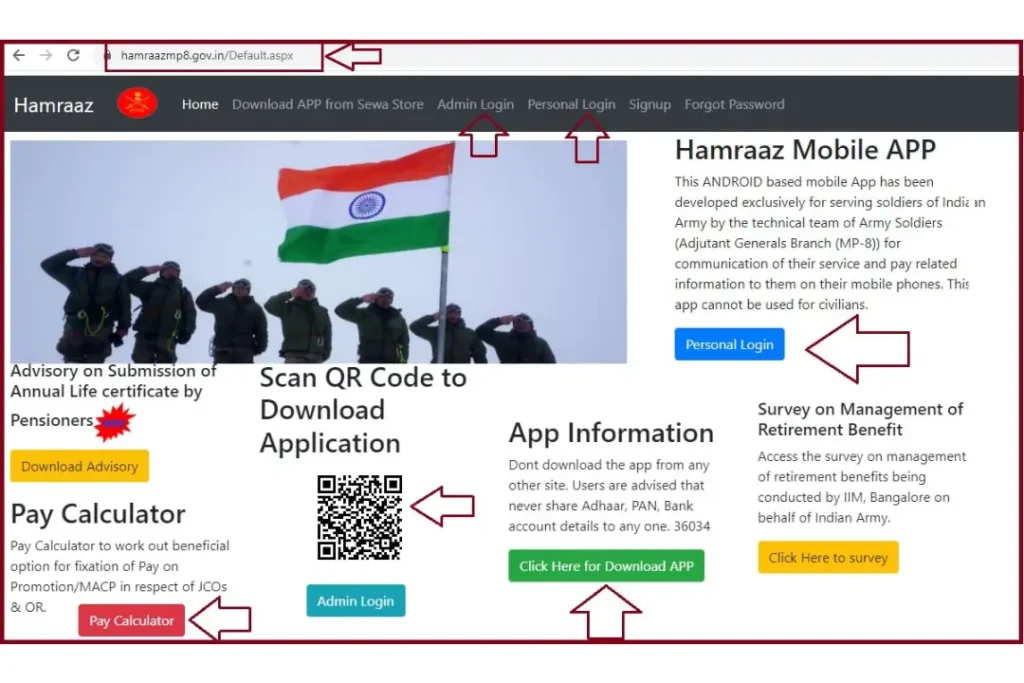 Indian Army Pay Slip Login